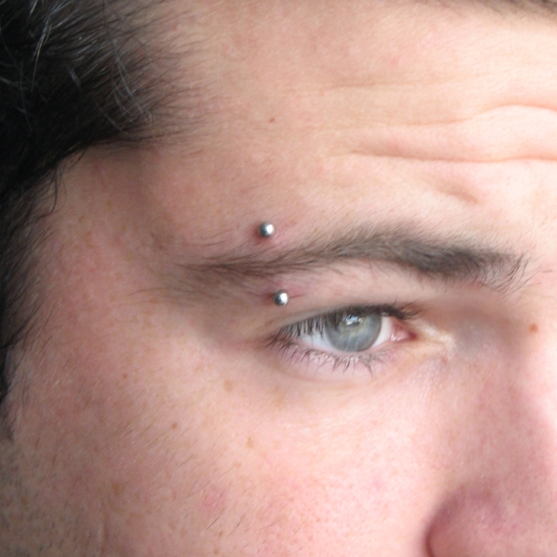 A man with a piercing.