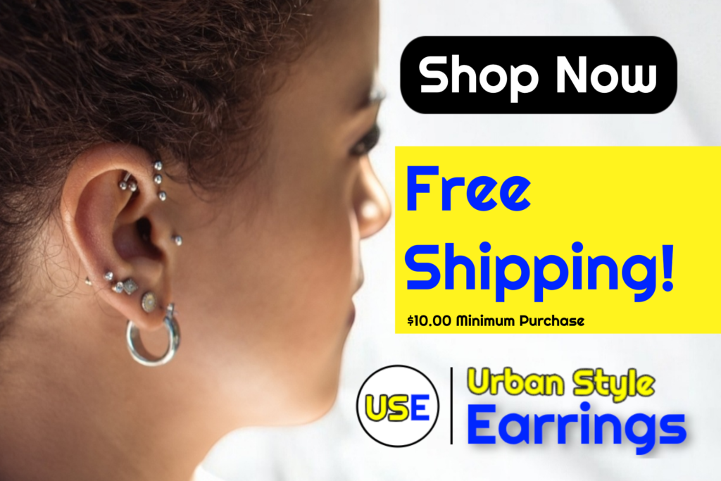 Urban Style Earrings ad.